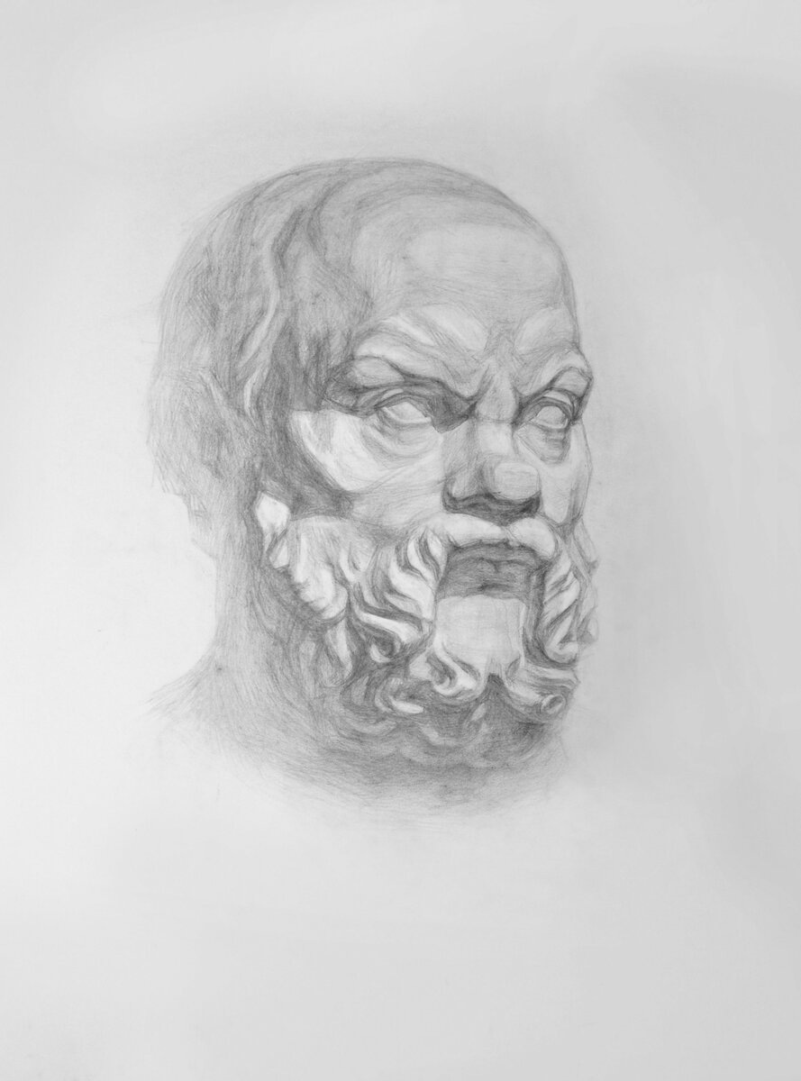 Рисунок Сократа-древнегреческого философа)