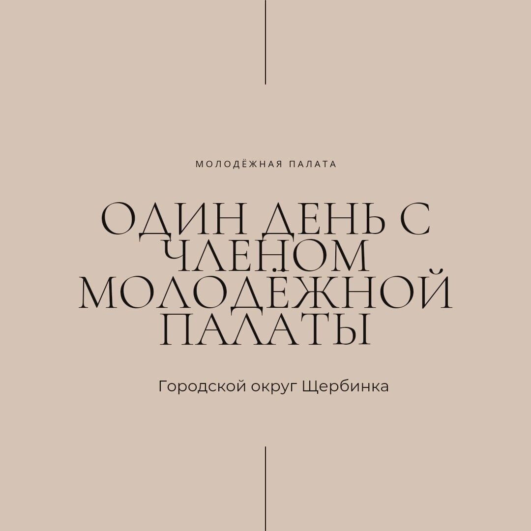 Проект "Один день с членом Молодежной палаты"