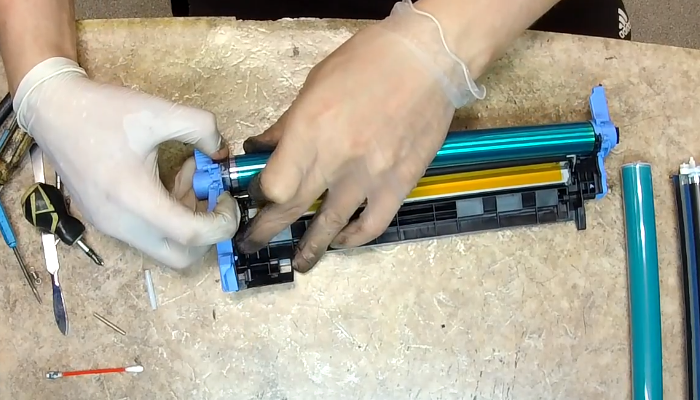 Фото 55. Снимаем ролик переноса изображения