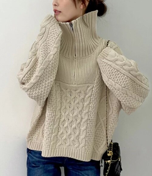 Свитер с воротником на молнии. Фото источник: интернет-магазин.