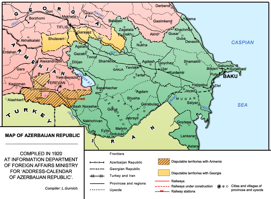 Вновь возвращаясь к советским картам: Армения и Азербайджан