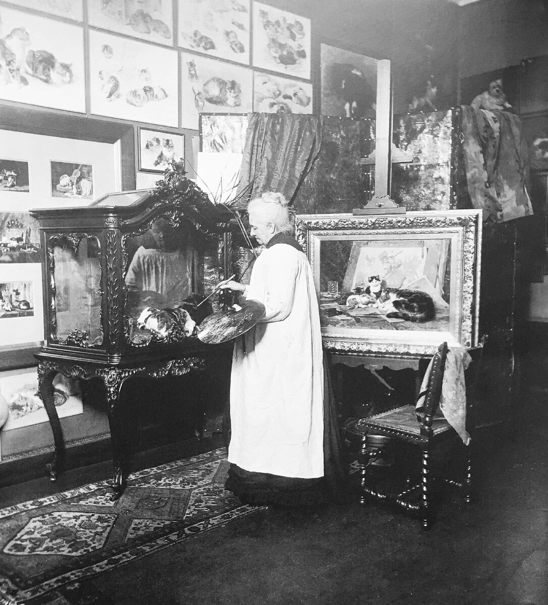 Portrait of Henriette Ronner-Knip. 1880s – 1890s