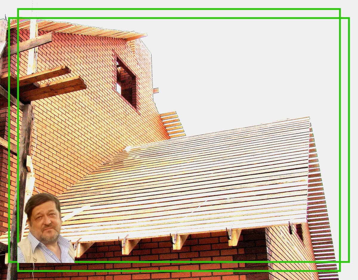 Сплошная обрешетка.