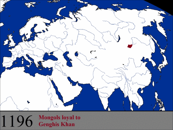 Рост Монгольской империи.