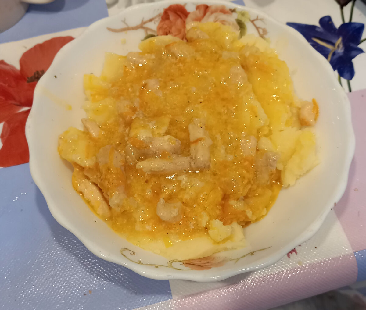 Бефстроганоф с пюре! Фото автора канала
