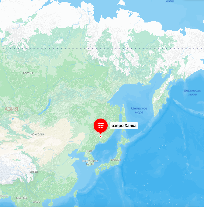 Lake Khanka in Eastern Russia and China