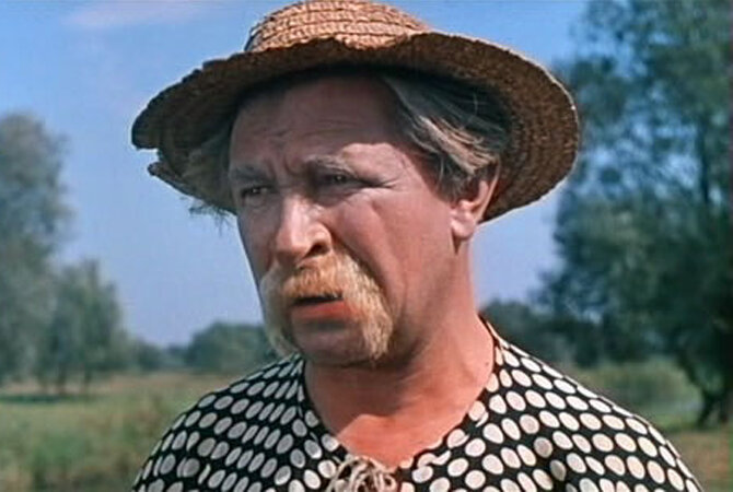 Евгений Лебедев в фильме «Свадьба в Малиновке», 1967 год