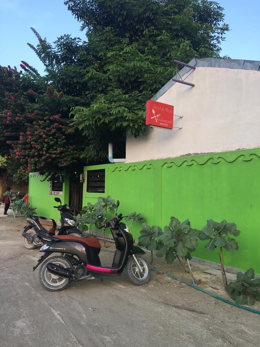 местное кафе, в котором вкусно и недорого