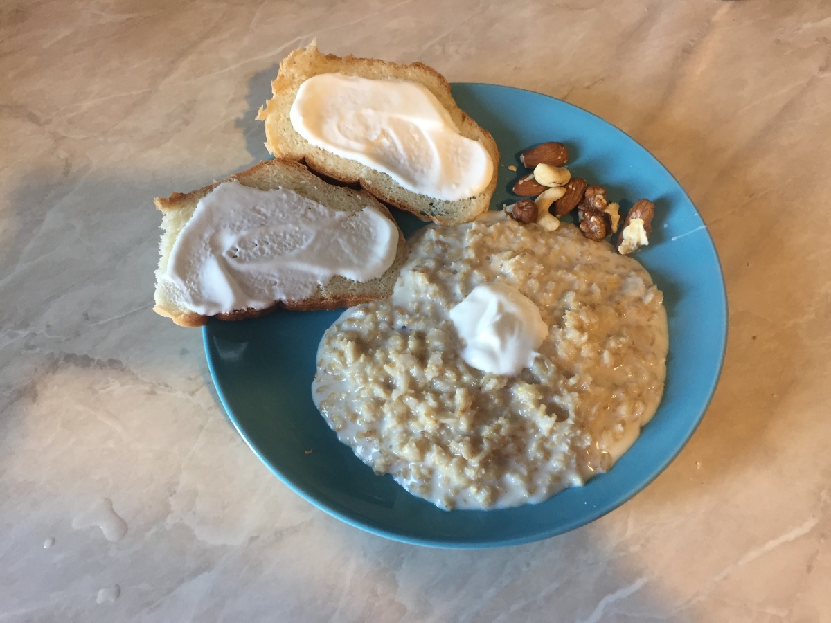 Мой завтрак на 3 день эксперимента.