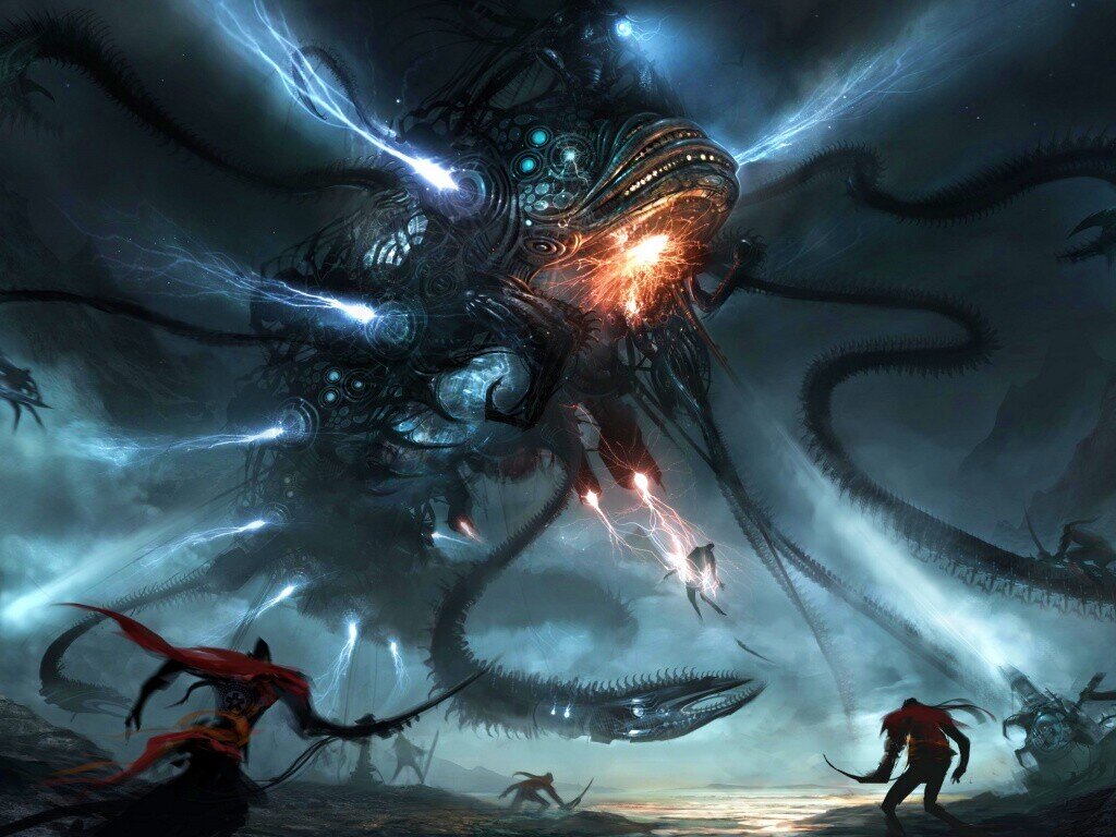 огромные космические существа. боги лавкрафта азатот. квазары пожиратели вселенной. огромные космические существа. космические демоны джилиан рубинстайн.