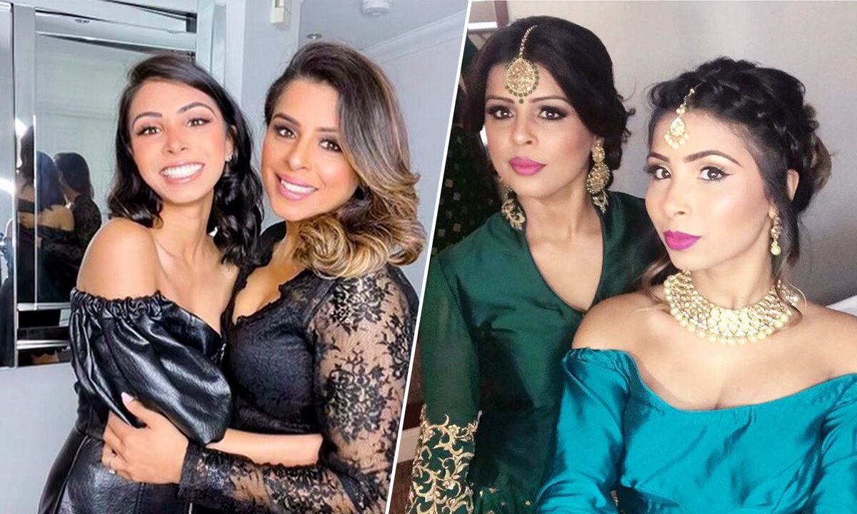 48-летняя Вина Найер и её 28-летняя дочь Анджели. Источник: https://www.instagram.com/makeup_by_veena/