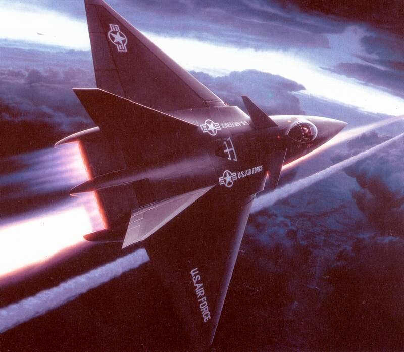 Концепт-арт одного из ранних вариантов истребителя ATF © фото Northrop Grumman