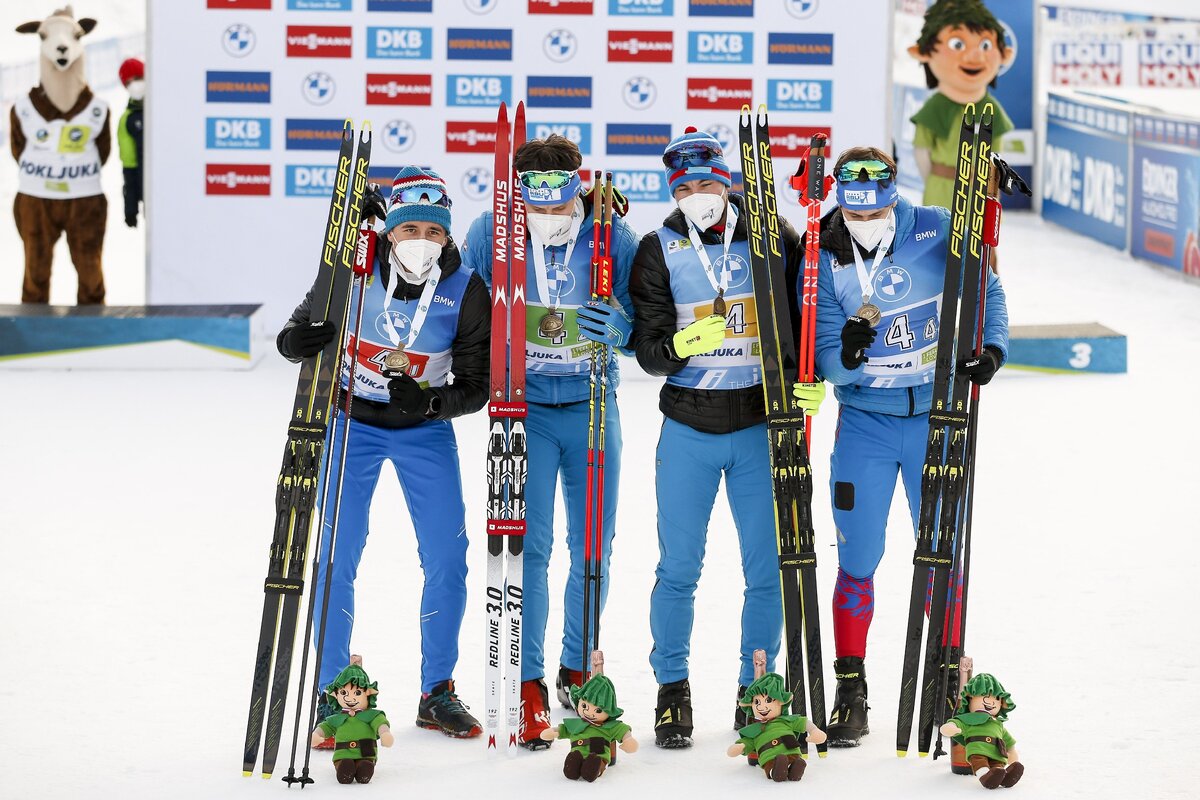 Российские биатлонисты. Бронза ЧМ 2021. Взято из Яндекс