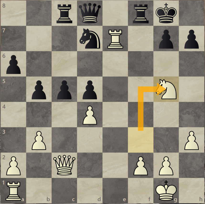 ход конем. После 24...g6 Фишер сыграл бы 25. Лае1