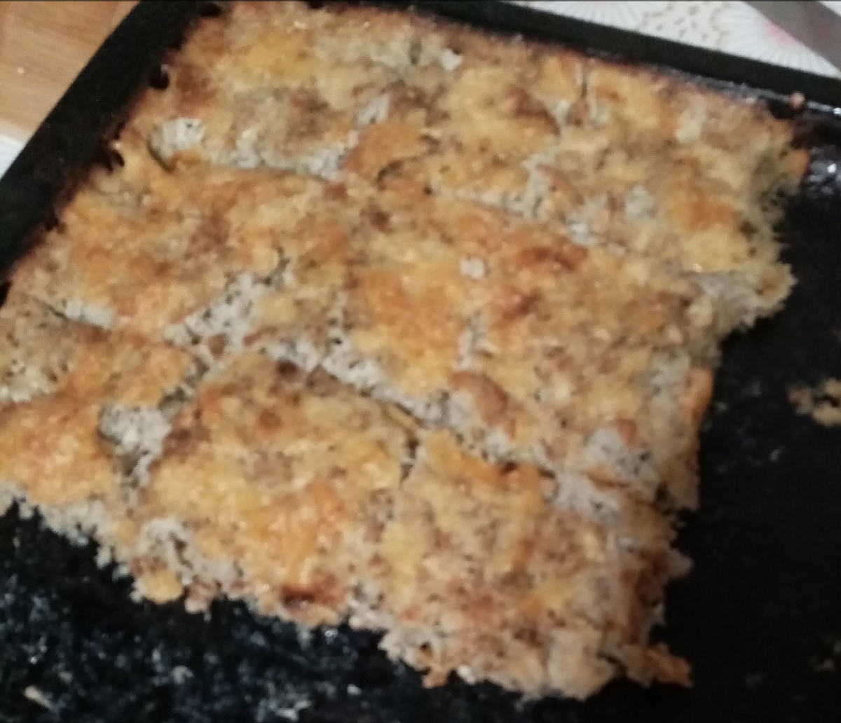 Готовая рыбная запеканка. 