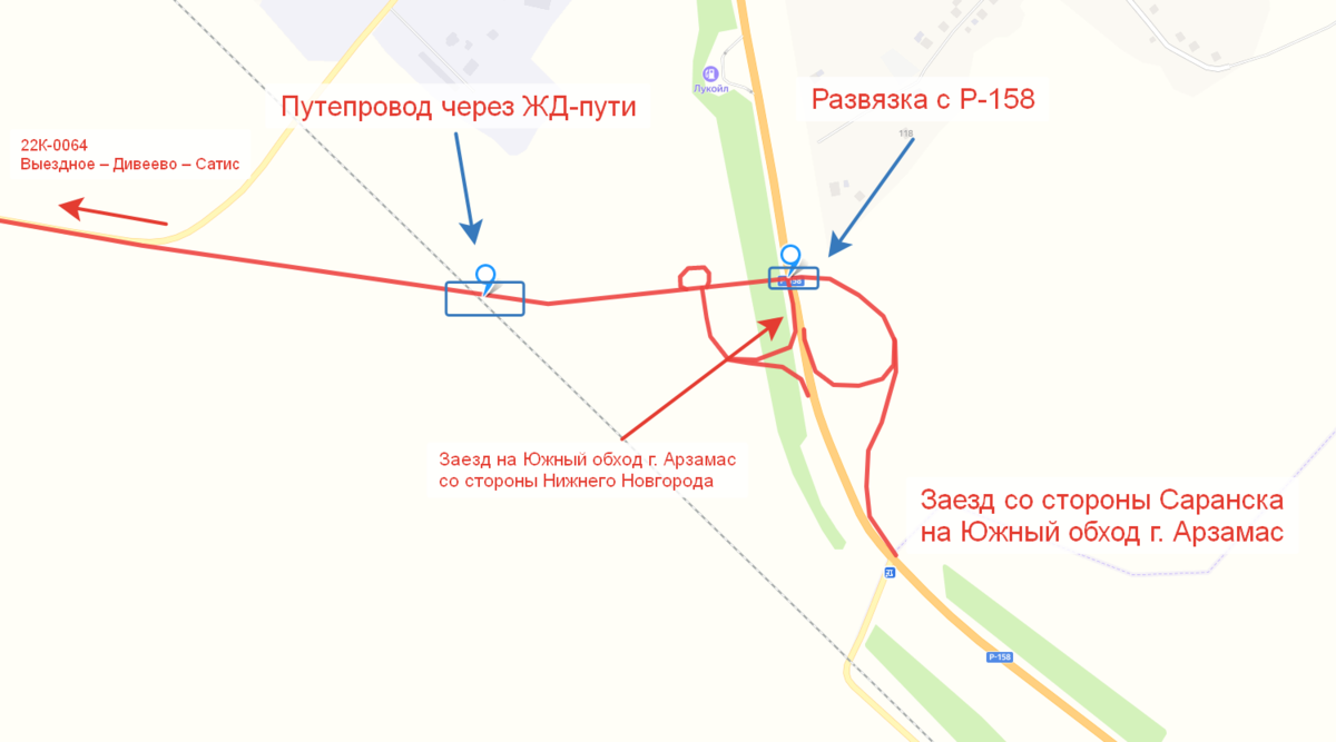 Опубликована схема строительства IV очереди Южного обхода Нижнего Новгорода