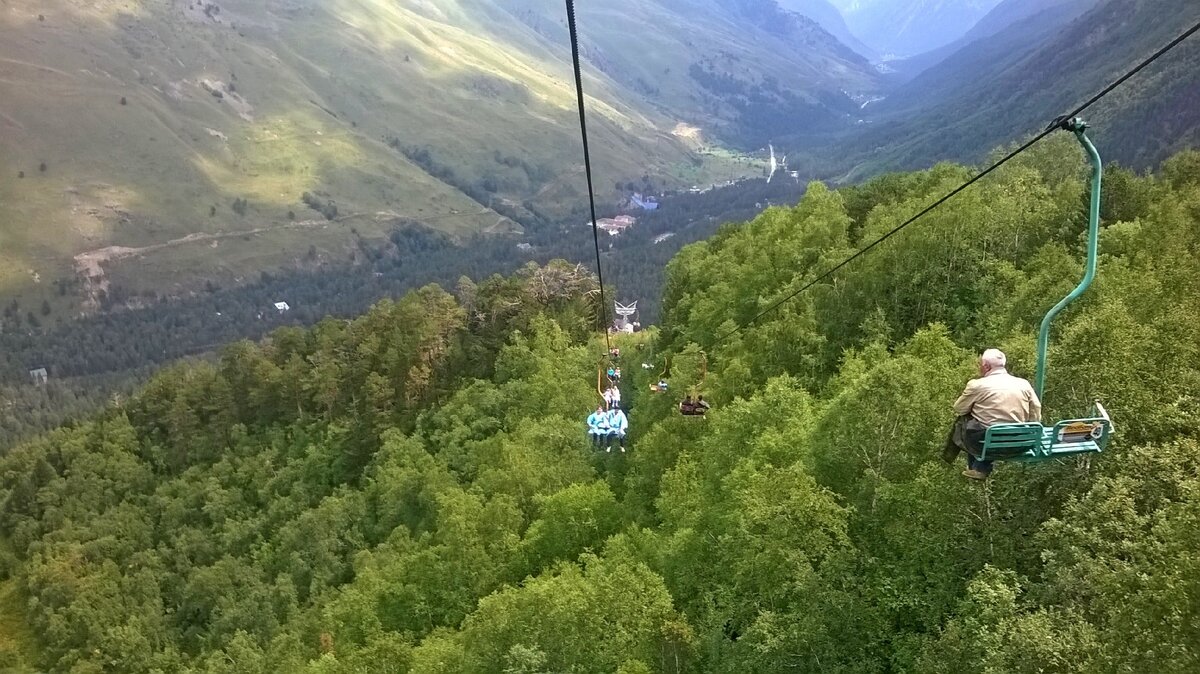 маятиковая канатная дорога в Приэльбрусье