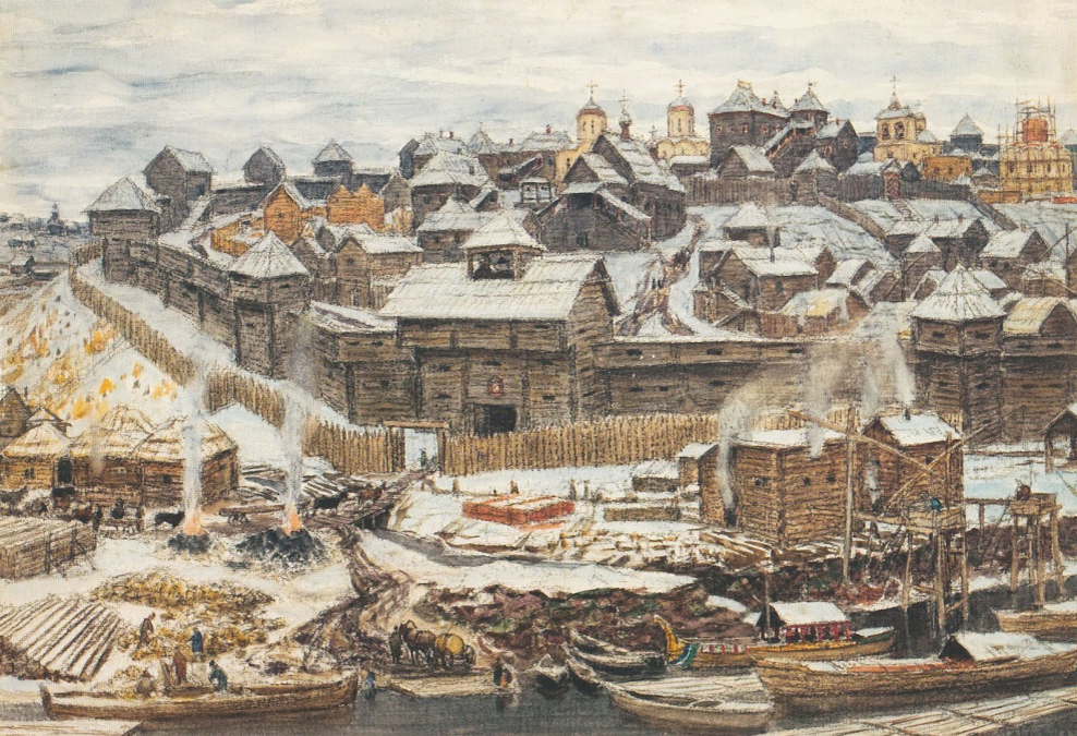 Московский кремль при Иване Калите