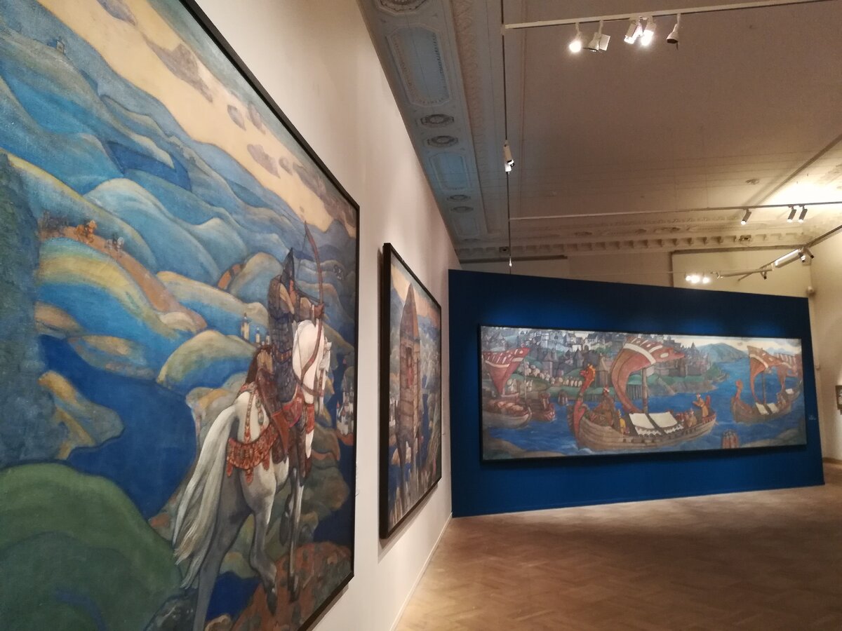 Русский музей. Фрагмент выставки "Николай Рерих. В поисках Шамбалы" в корпусе Бенуа