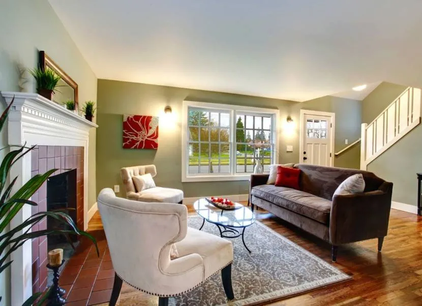 Гостиная в загородном доме 