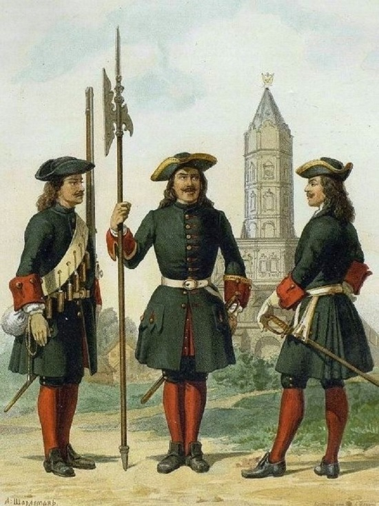 Преображенский полк в 1695-1700 гг. Фото из свободных источников интернете
