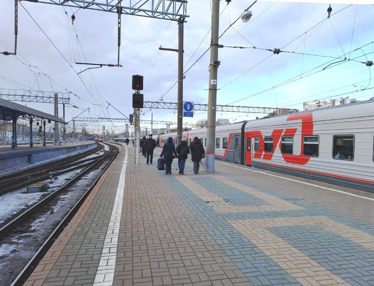 Поезд на Ярославском вокзале Москвы