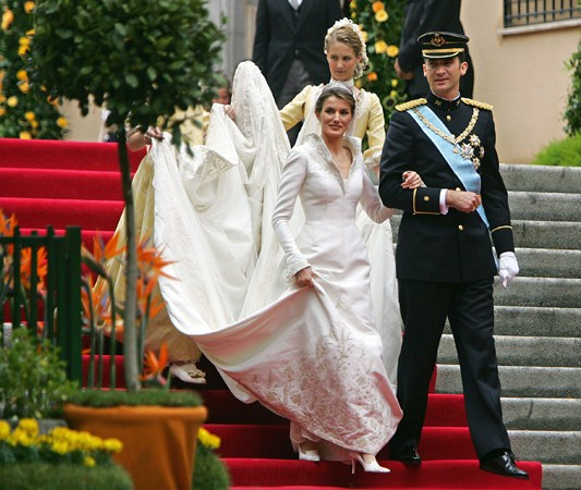 Свадьба Филиппа Астурийского и Летисии Ортис Рокасолано, 22 мая 2004. (с) Getty Images