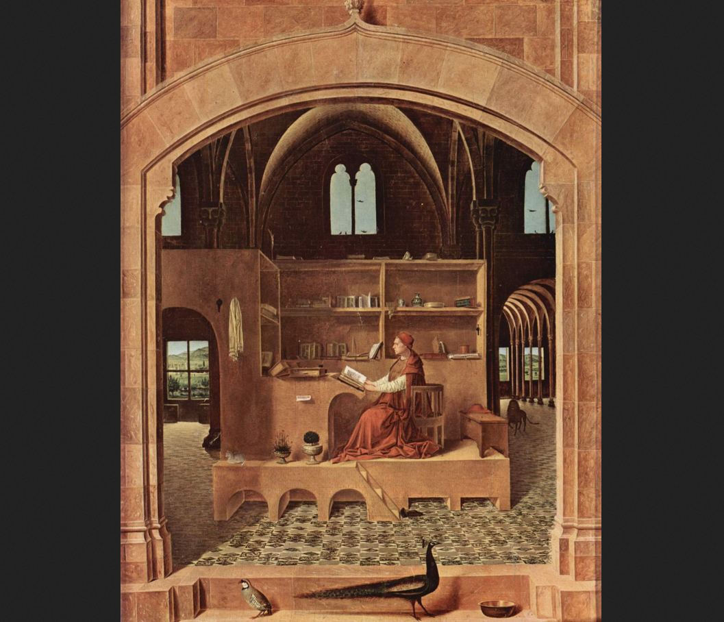 Антонелло да Мессина. «Святой Иероним в своей келье». Лондонская национальная галерея.