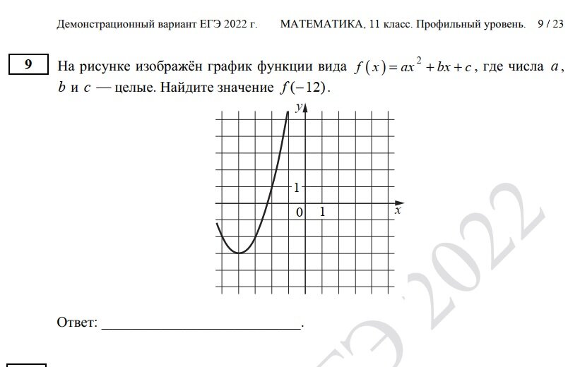 Прототип 0 - квадратичная функция