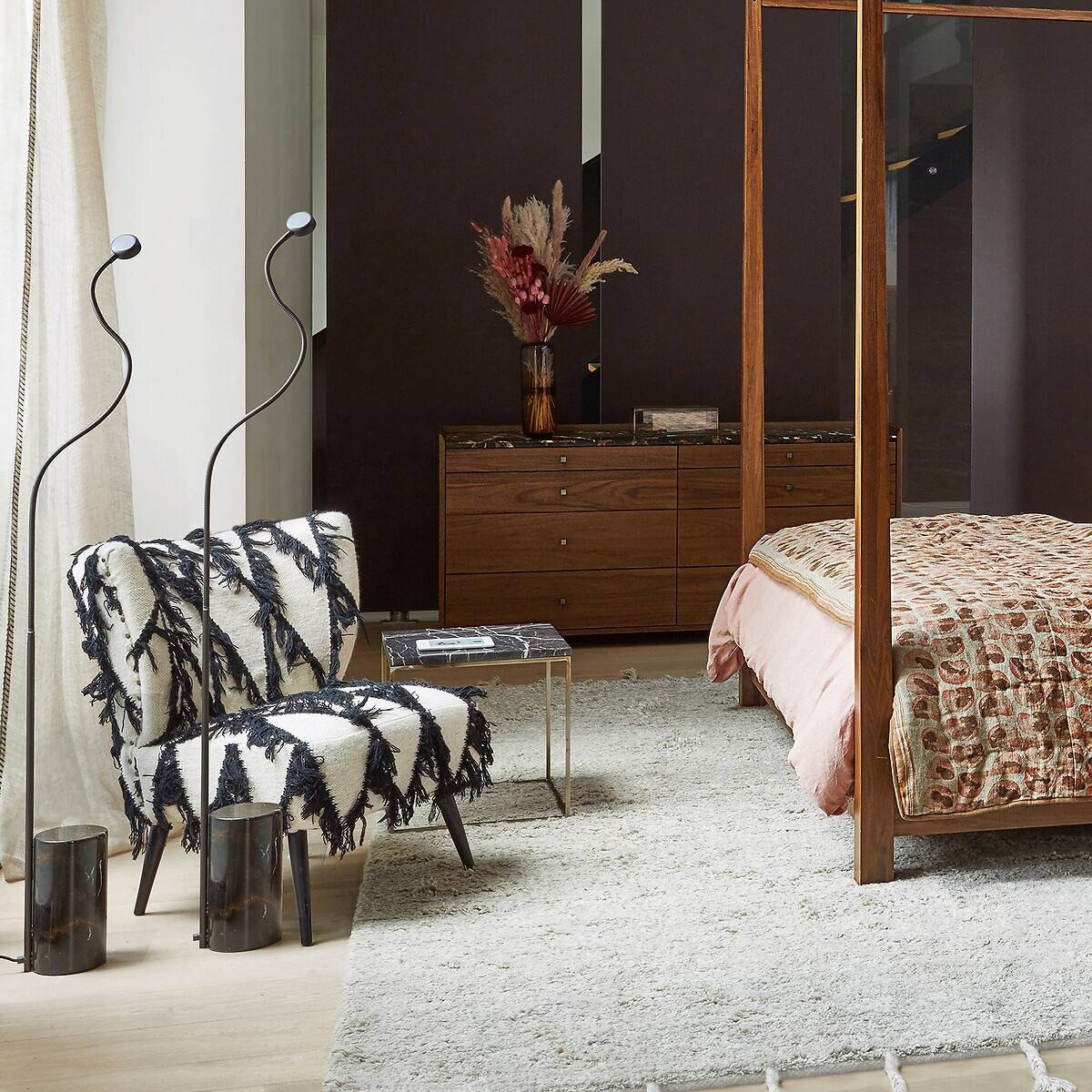 Кресло из шерсти с рисунком "килим", Franck