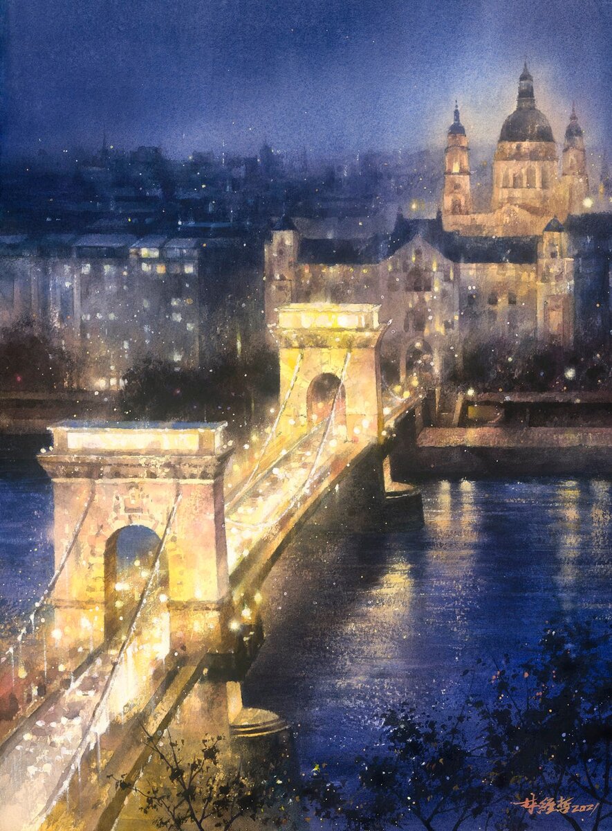 Акварель Лин Чинг Че 