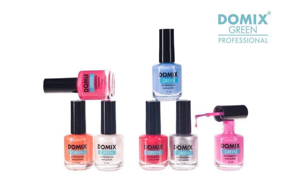 Лаки DOMIX Green Professional обладают оптимальной текстурой и плотным пигментом, имеют среднюю скорость высыхания и позволяют получить безупречную отпечатку тонких линий