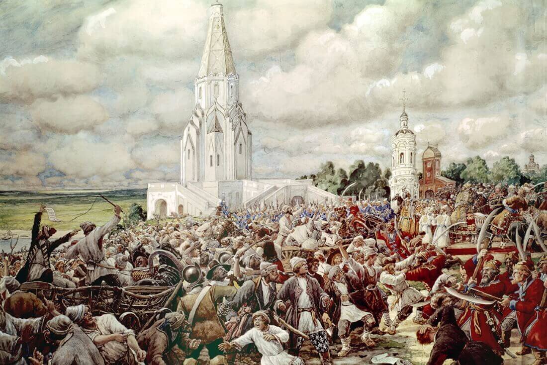 Медный бунт территория. Эрнст Лисснер. «Изгнание Поляков из Кремля в 1612 году».