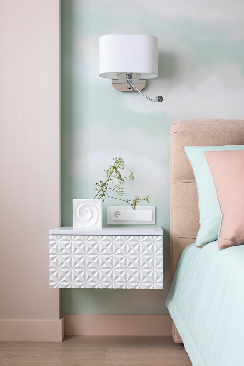 фрагмент интерьера спальни, автор проекта : Мария Бойчук +79110735574