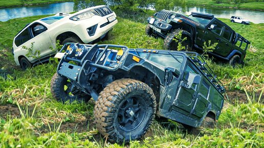 Hummer H1, Toyota Prado, Jeep Gladiator, Jeep Wrangler Rubicon в поисках заброшенного пансионата!