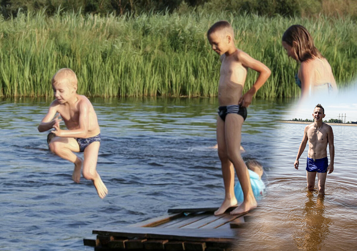 Снимай трусы купаться. Мальчики купаются в реке. Дети купаются в озере. Мальчишки на озере.