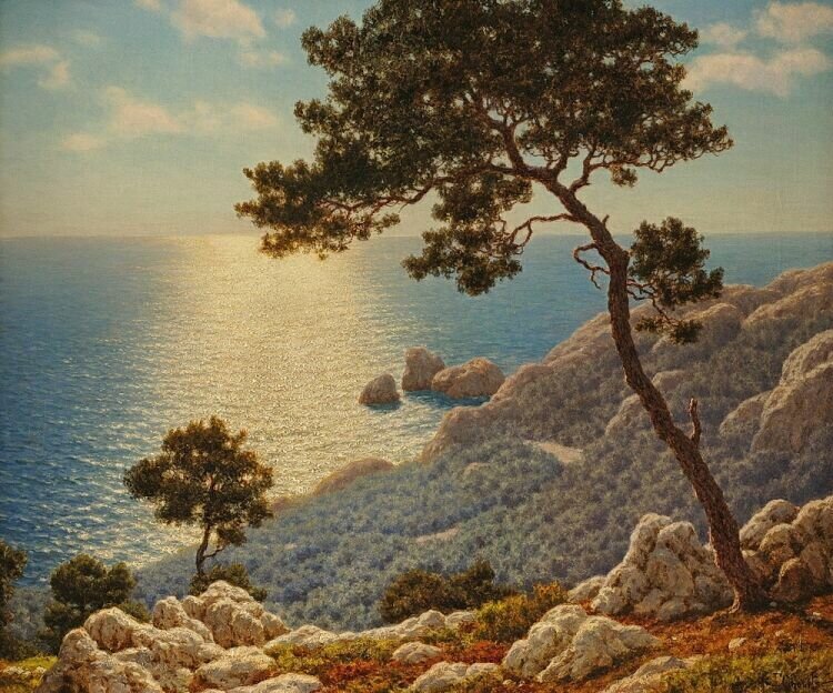 5. Иван Фёдорович Шультце (1874-1939). «Лазурный берег». Изображение отсюда: nasati.ru   