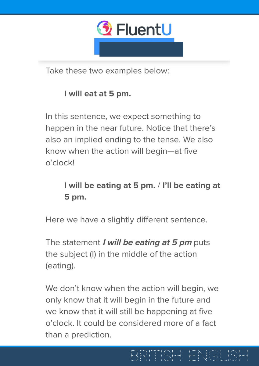 Я поем в 5 вечера. Я буду есть в 5 вечера.