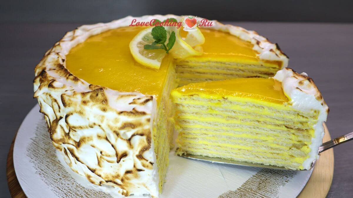 Как приготовить лимонный торт с глазурью