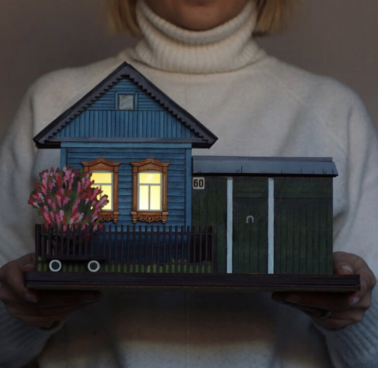 Проект Вероники Д. Домики воспоминаний. Фото: аккаунт художника во Вконтакте.