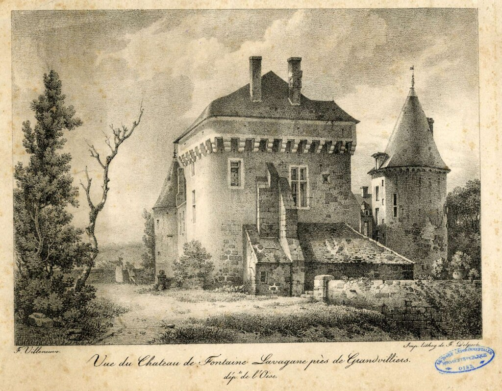 замок Фонтен Лавона, сохранен и в наши дни