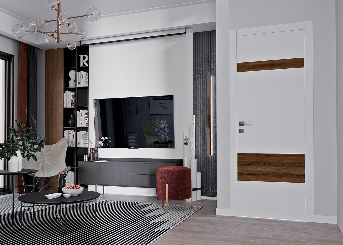 Дверь в современном стиле из матрицы Tivoli, модель - Tivoli К-4