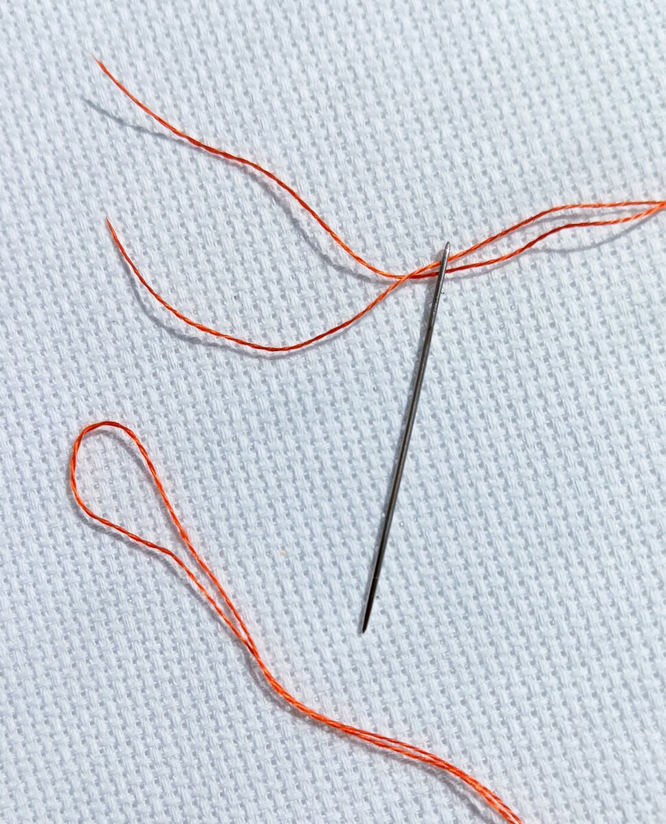 Шаг 1. Сначала правильно закрепляем нитку