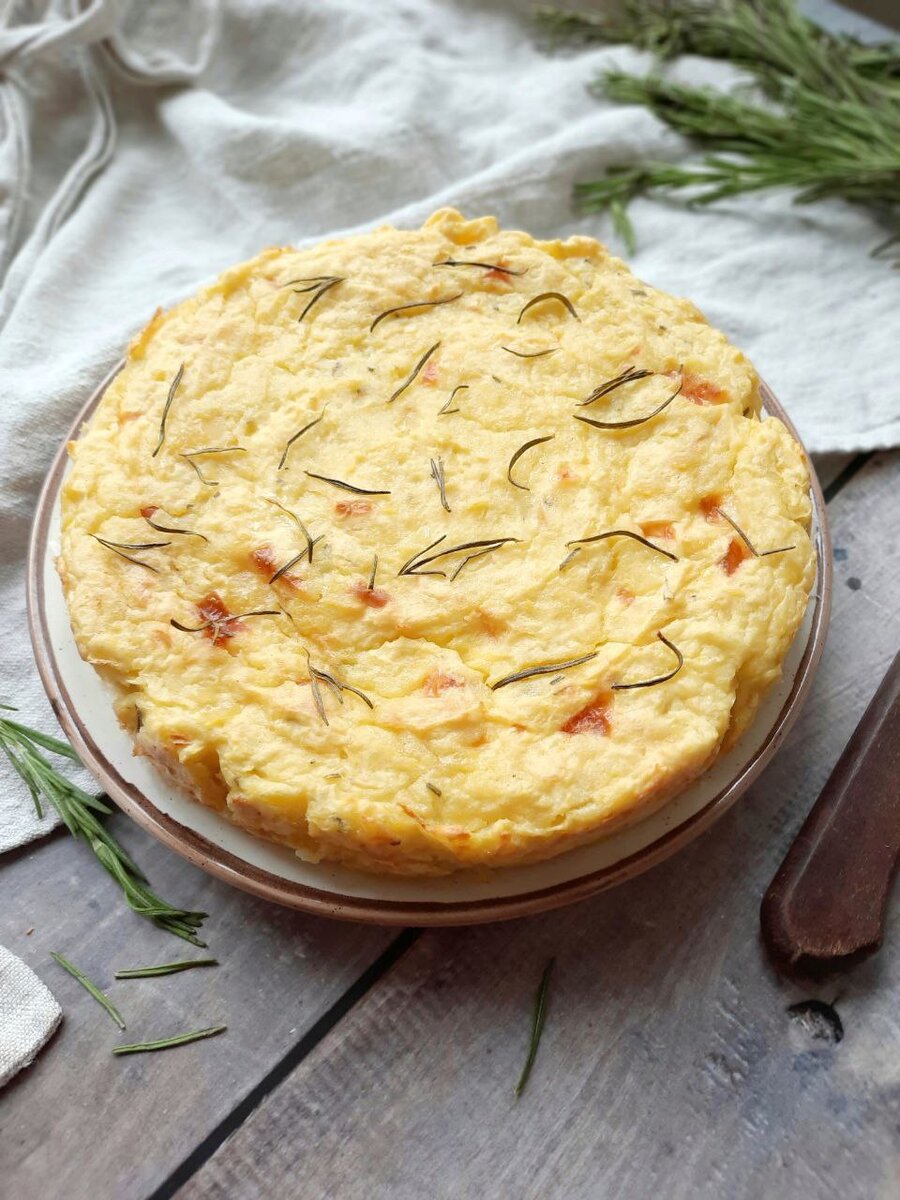 Легкий куриный пирог запеканка