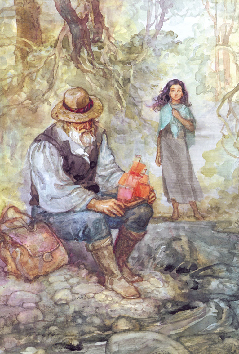 Источник: Иллюстрации к повести А.Грина "Алые паруса". Нонна Алешина (найдено по запросу в Google-картинках)