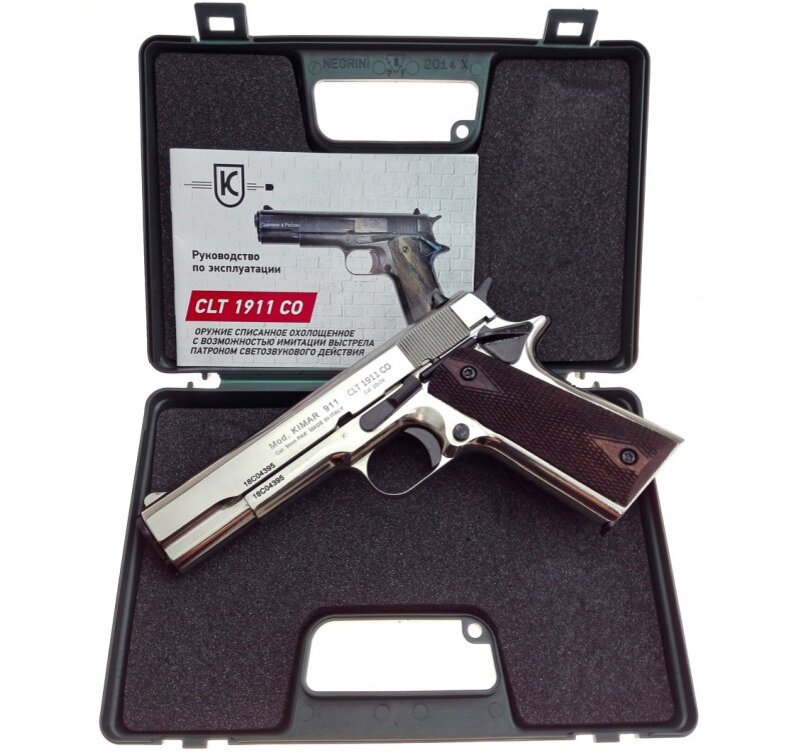 СХП пистолет 1911 Kurs (Colt) хром