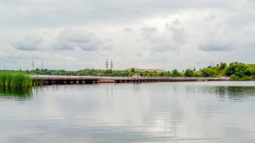 Город Новомичуринск, понтонный мост, Пронские карьеры и разрушенный храм