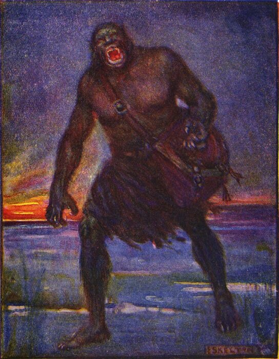 Грендель. [Дж.Р. Скелтон, 1908]. Источник: Wikimedia Commons