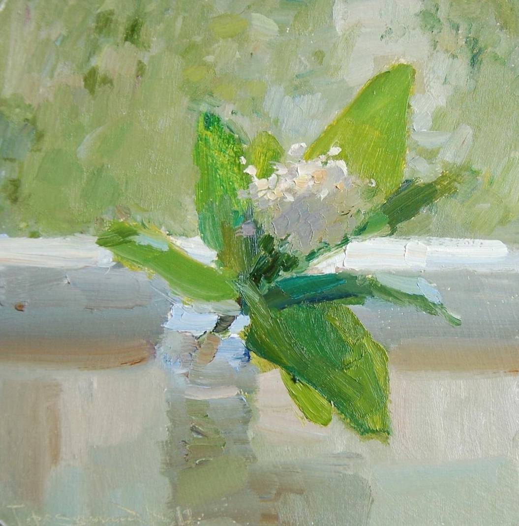 Фотография картины Д. Городничего "Ландыш"  (из открытых источников)