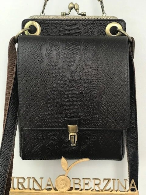 Кожаная сумка "Жанелль - 19". Ателье Ирины Берзиной.